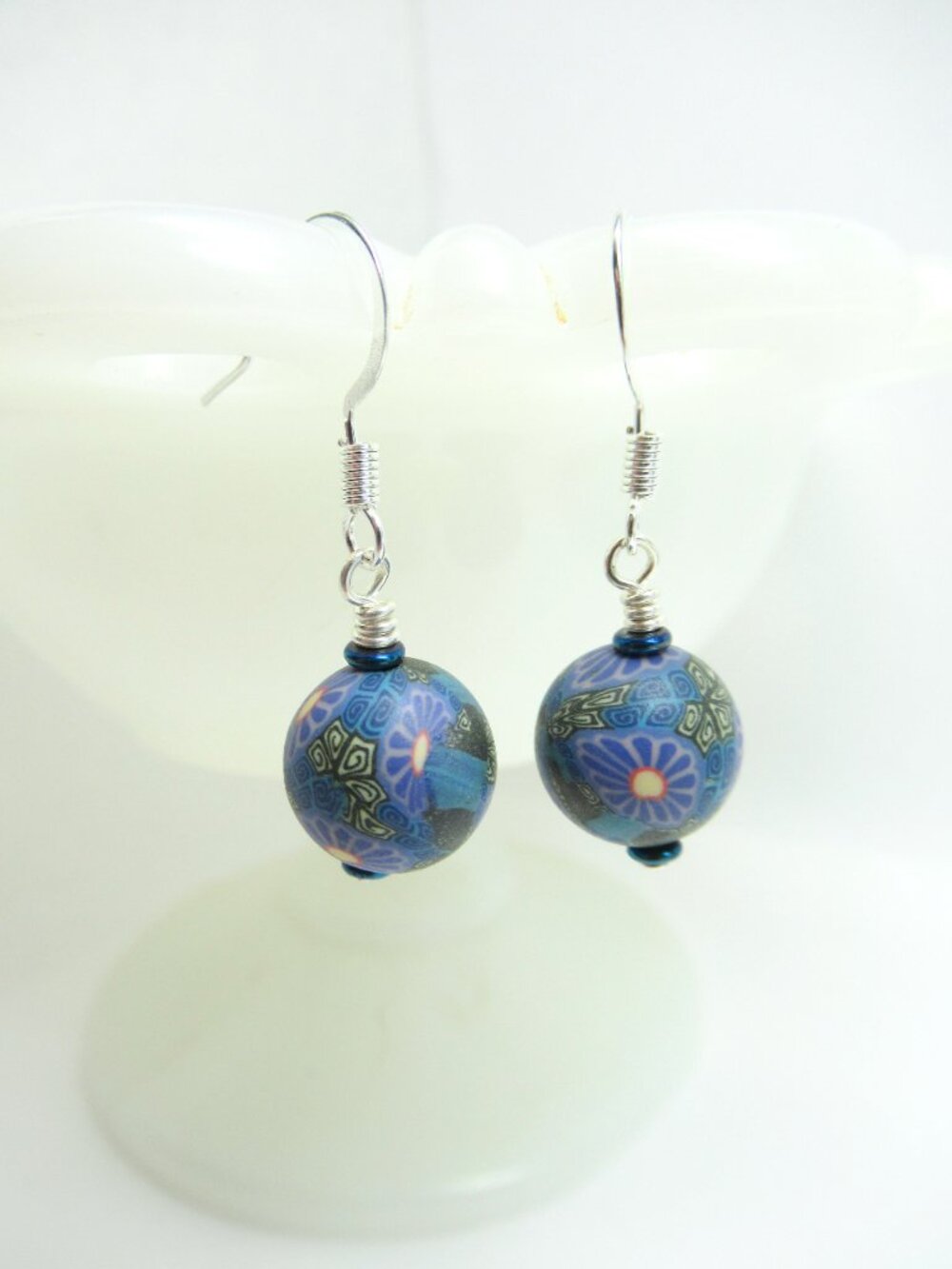 Handmade clay earrings